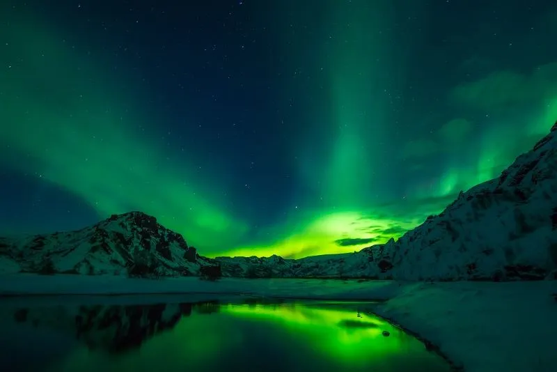 aurora lights in Iceland