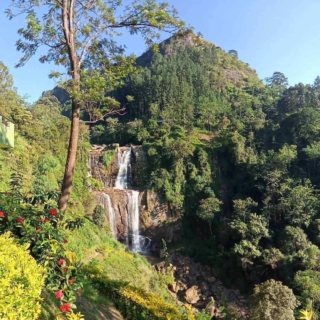 Ramboda Falls in Nuwara Eliya