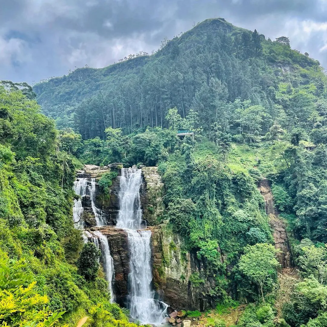 Ramboda Falls in Nuwara Eliya