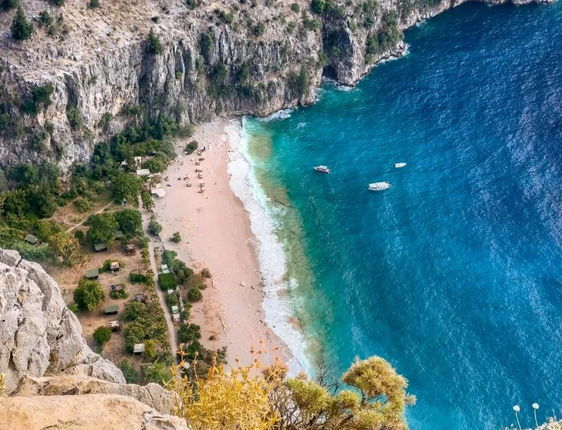 Butterfly Valley Beach in Faralya, Turkey