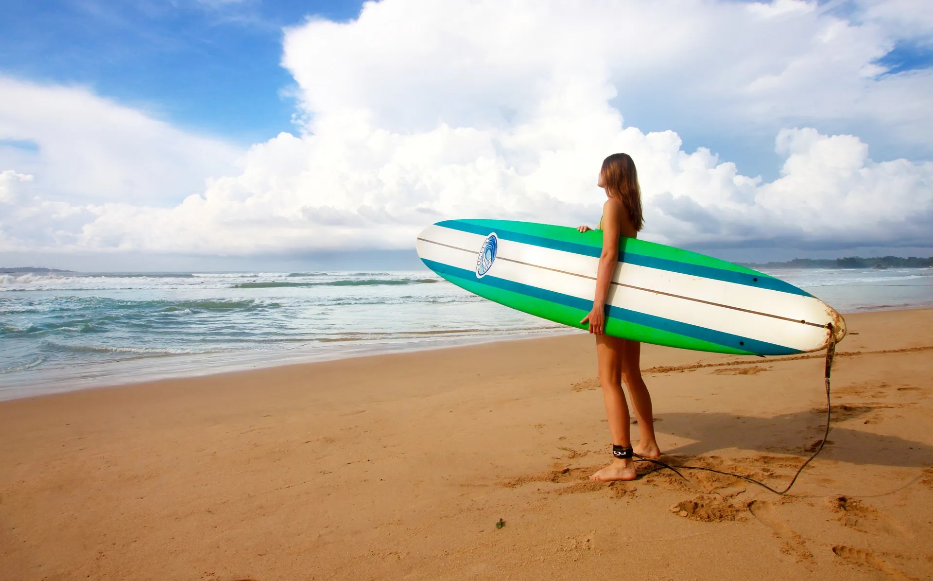 Surfing in Weligama beach