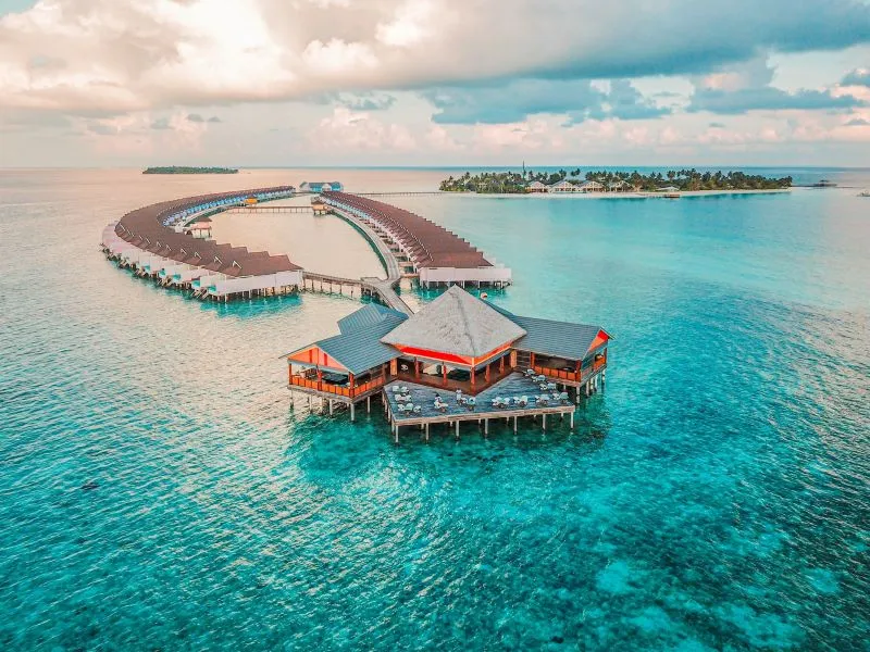 over water villas to Beru Bar 