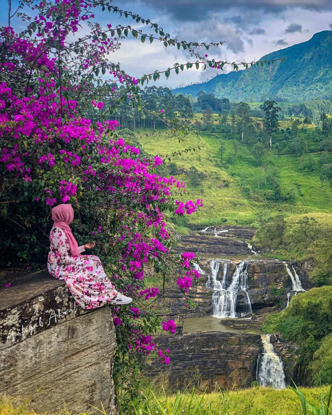 girl on st vlair's fall nuwaearliya