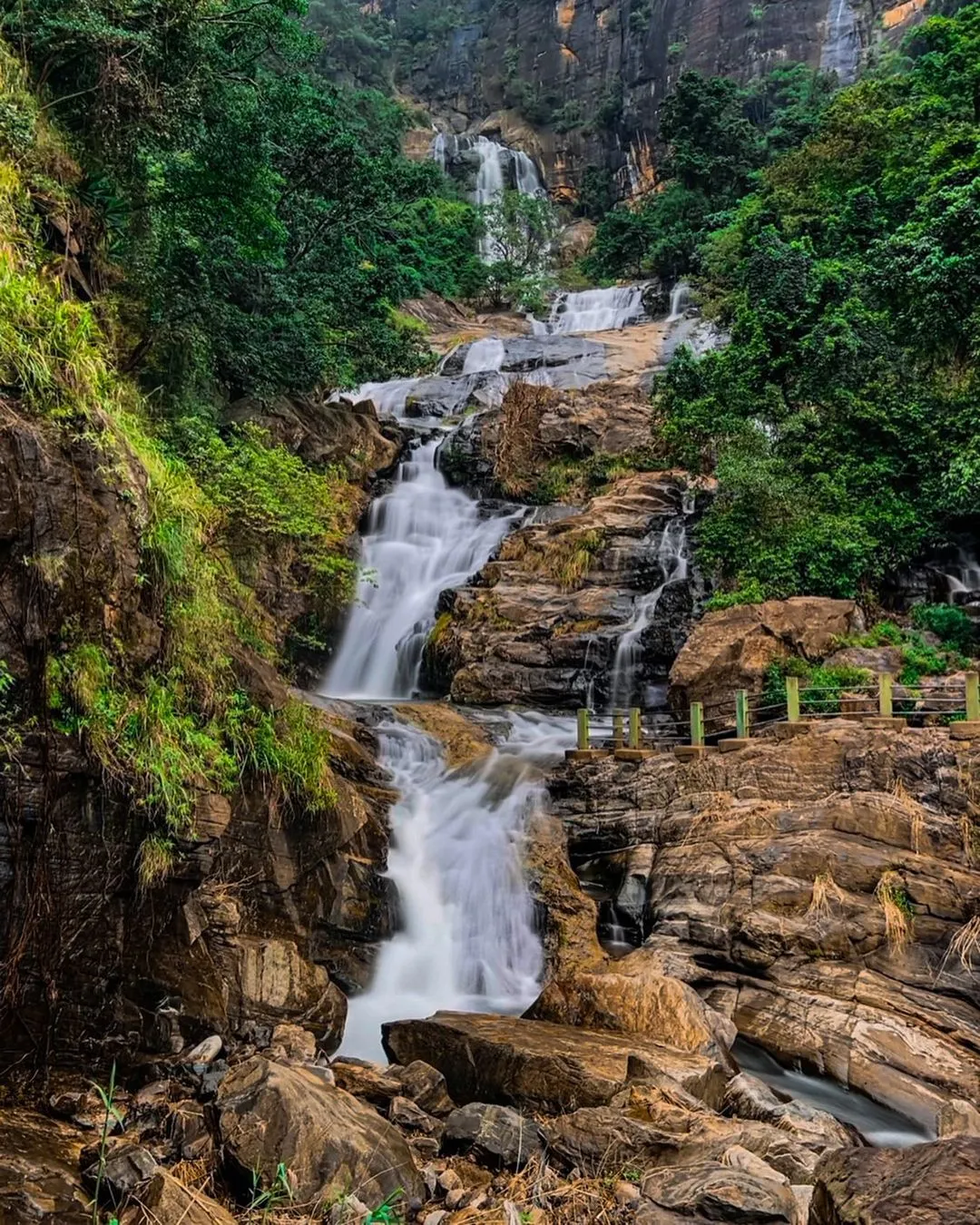 Ravana Falls in Ella, Sri Lanka