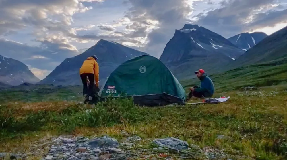 Kungsleden, camping in Kungsleden